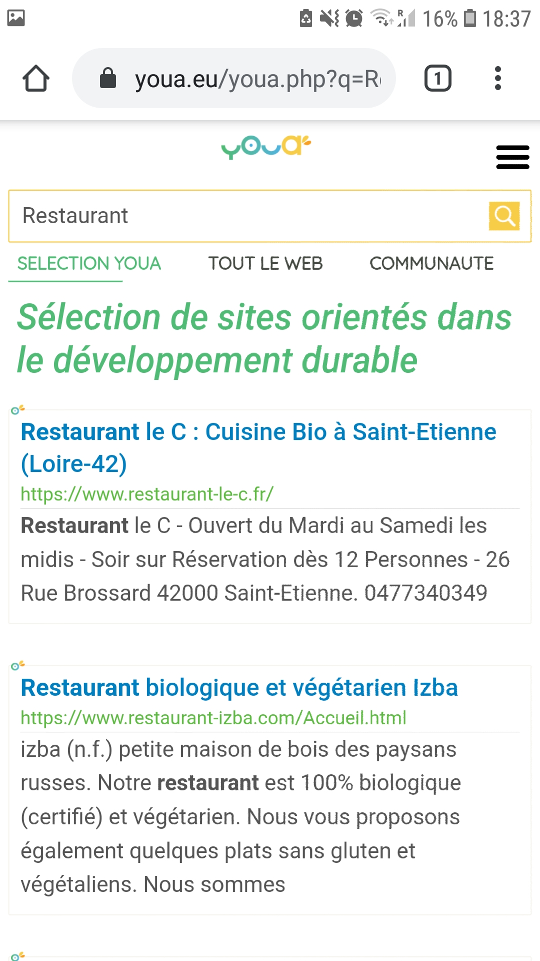 Ouvrez le menu